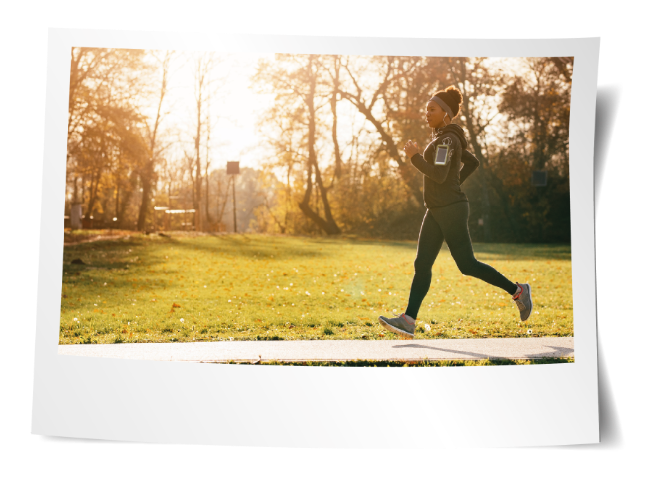 Kvinna som joggar