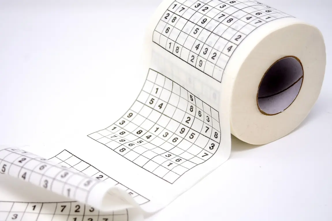 Toalettpappersulle med Sudoku