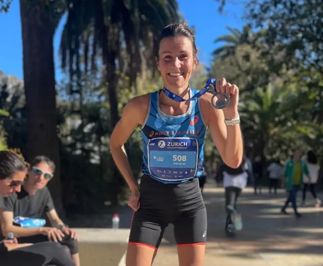 Sofia Norgren efter maraton i Malaga 2021